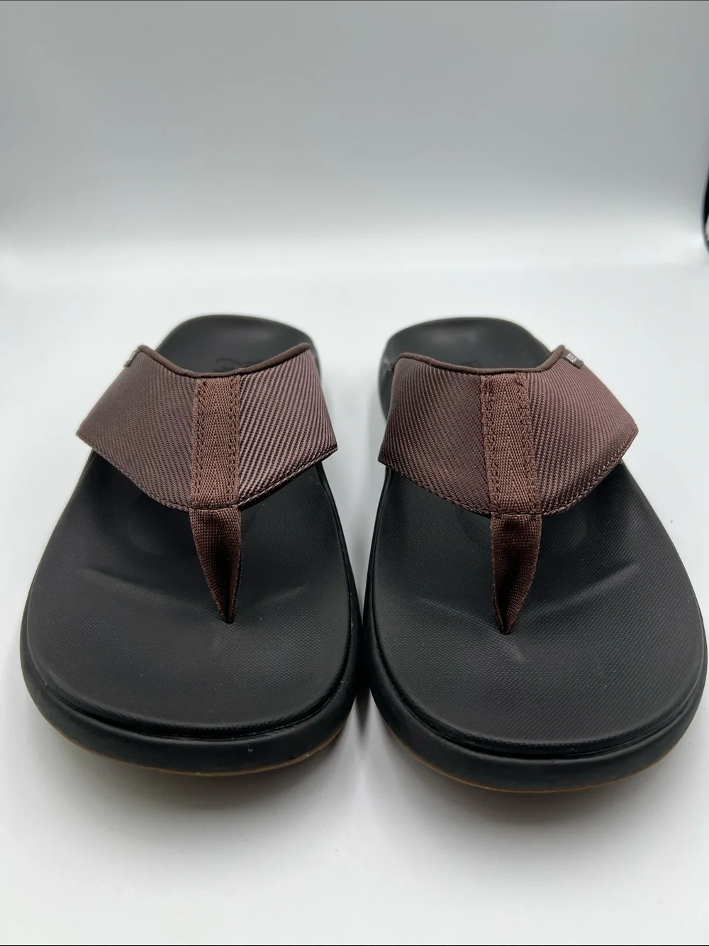 ABEO Alpha thong flipflop sandals shoe thong brown comfort footbed men 10